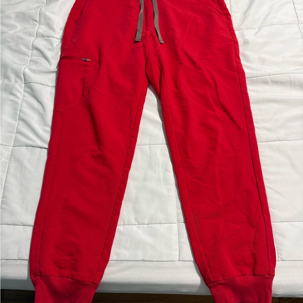 Figs Women's Bright Red Joggers